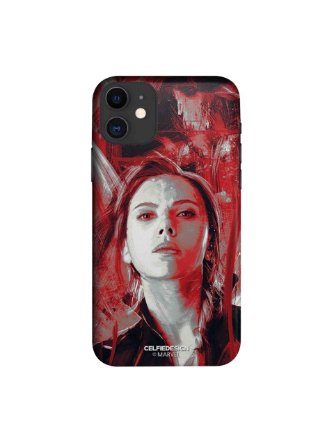 

CelfieDesign Red & Black Charcoal Art Black Widow iphone 11 Slim Back Case