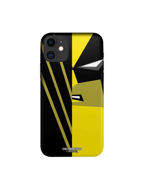 

CelfieDesign Yellow & Black Face Focus Wolverine iphone 11 Slim Back Case