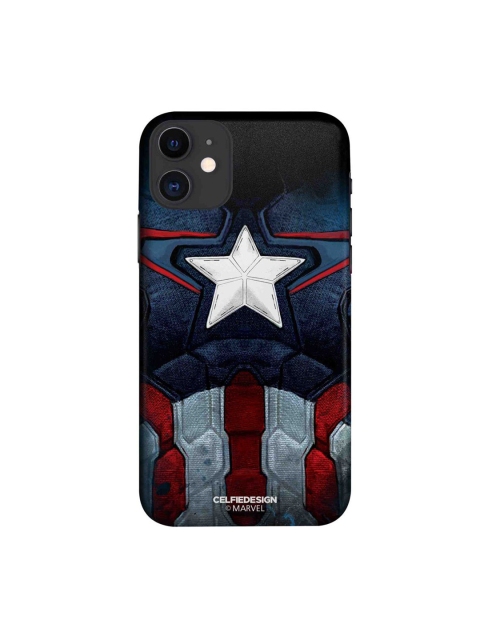 

CelfieDesign Blue & Black Cap Am Suit Printed iPhone 11 Slim Back Case