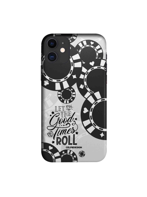 

CelfieDesign Black & White Let The Good Times Roll iphone 11 Slim Back Case