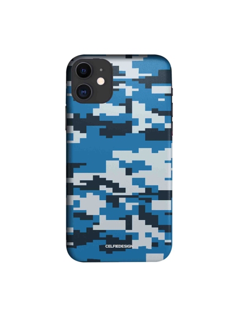 

CelfieDesign Blue & Black Camo Pixel Cerulean Printed iPhone 11 Slim Back Case
