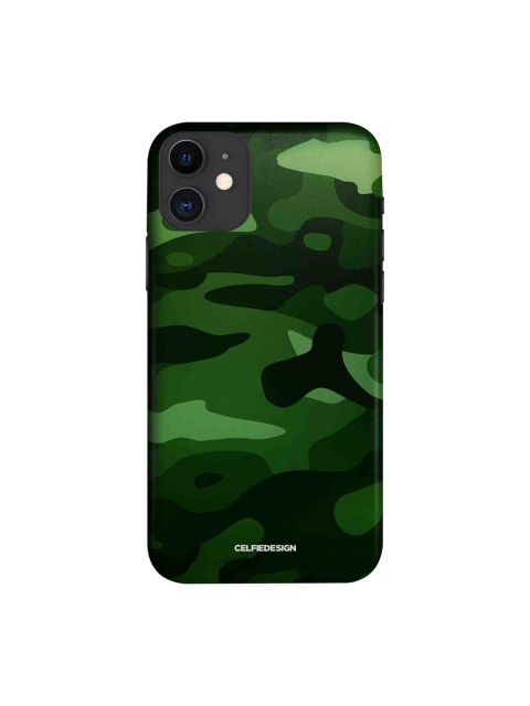 

CelfieDesign Black & Green Camo Hunter iPhone 11 Slim Back Case