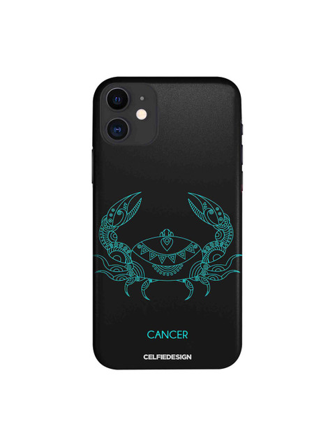 

CelfieDesign Black Printed Cancer iPhone 11 Slim Back Case