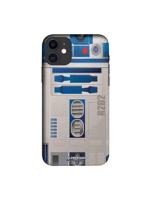 

CelfieDesign Grey & Blue Attire R2D2 Printed iPhone 11 Slim Back Case