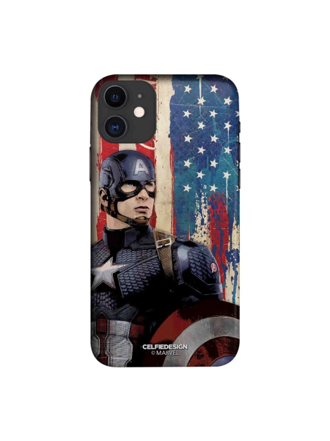 

CelfieDesign Blue & Red American Captain Printed iPhone 11 Slim Back Case