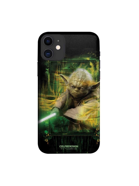 

CelfieDesign Black & Green Furious Yoda iPhone 11 Slim Back Case