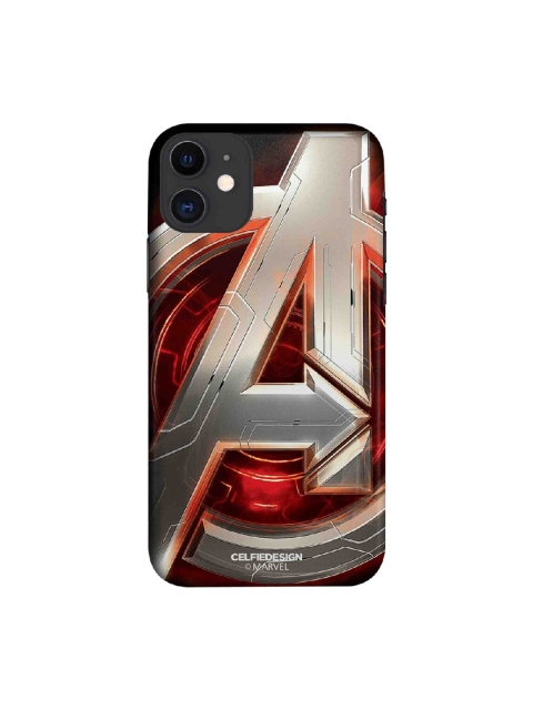 

CelfieDesign Silver-Colored & Red Avengers Version 2 iPhone 11 Slim Back Case