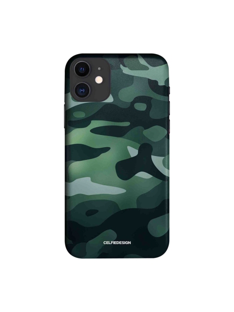 

CelfieDesign Black & Green Camo Viridian iPhone 11 Slim Back Case