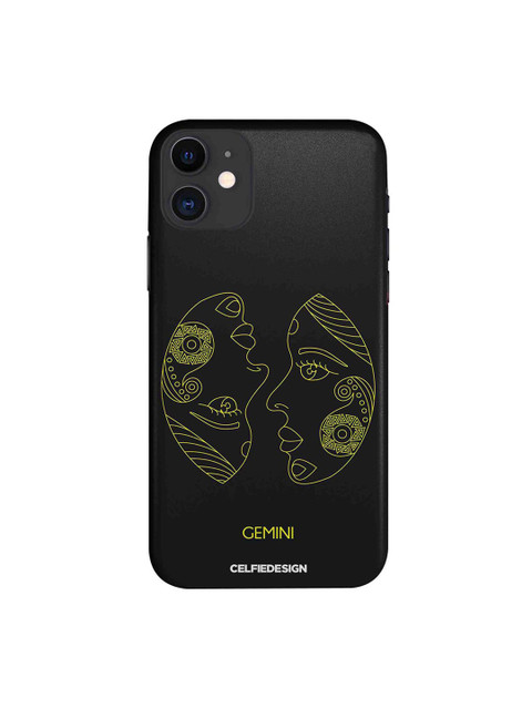 

CelfieDesign Black & Yellow Gemini iphone 11 Slim Back Case