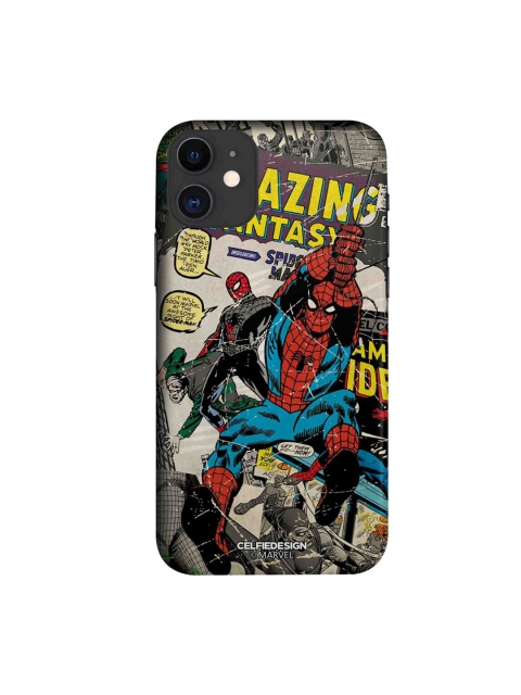 

CelfieDesign Black & Red Comic Spidey iPhone 11 Slim Back Case