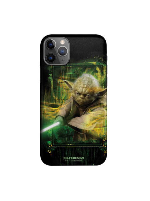 

CelfieDesign Black & Green Furious Yoda Plastic iPhone 11 Pro Slim Back Case