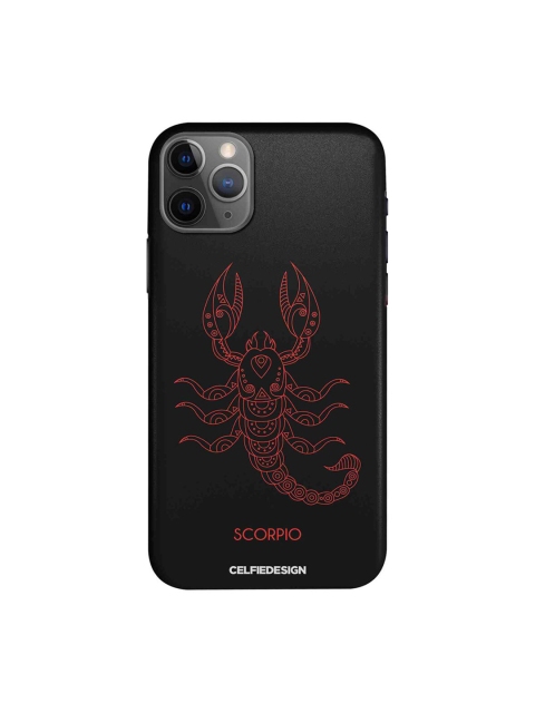 

CelfieDesign Black & Red Printed Plastic iPhone 11 Pro Slim Back Case