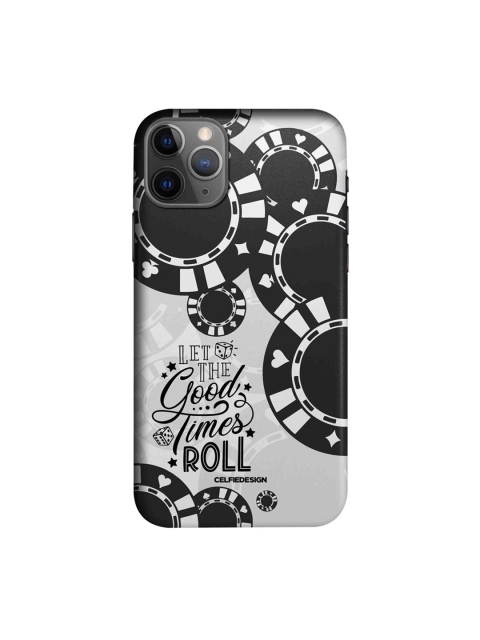 

CelfieDesign Black & White Let The Good Times Roll iPhone 11 Pro Slim Back Case