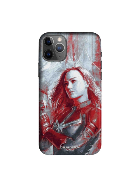 

CelfieDesign Grey & Red Charcoal Art Capt Marvel iPhone 11 Pro Slim Back Case