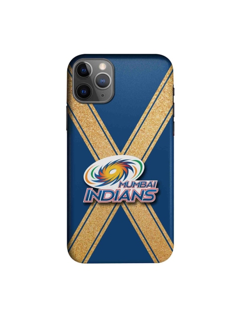 

CelfieDesign Blue & Gold-Toned Mumbai Indians Crest Printed iPhone 11 Pro Slim Back Case