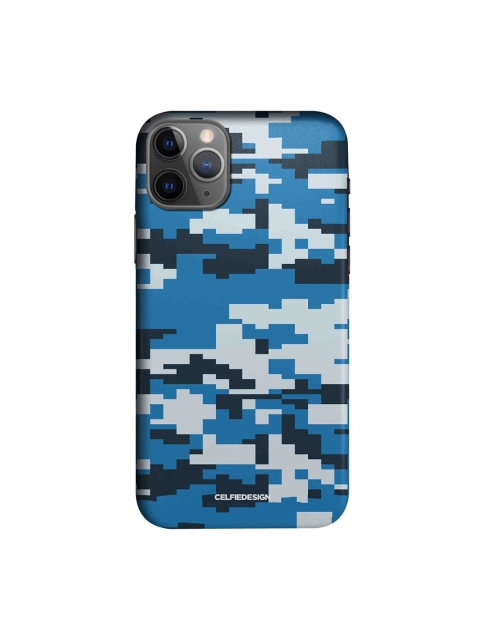 

CelfieDesign Blue & Black Camo Pixel Cerulean Printed iPhone 11 Pro Slim Back Case