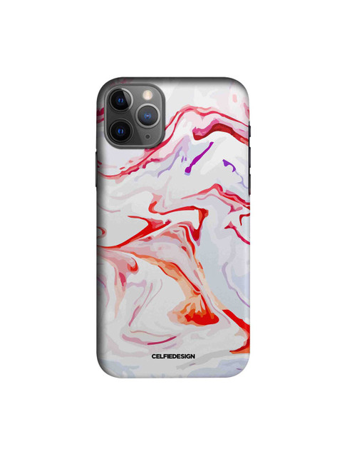 

CelfieDesign White & Red Liquid Funk Marble iPhone 11 Pro Slim Back Case