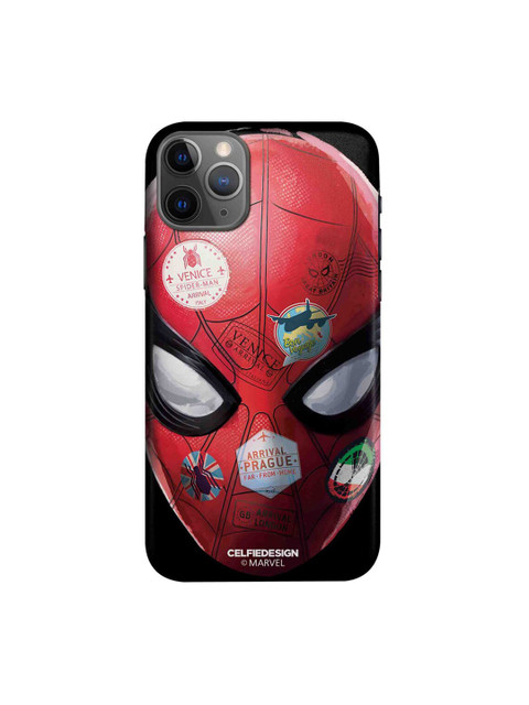 

CelfieDesign Red & Black Spidey Travel Stamps iPhone 11 pro Back Case