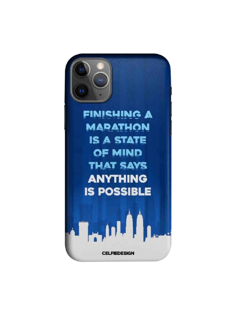 

CelfieDesign Blue & White Printed Anything Is Possible iPhone 11 Pro Slim Back Case