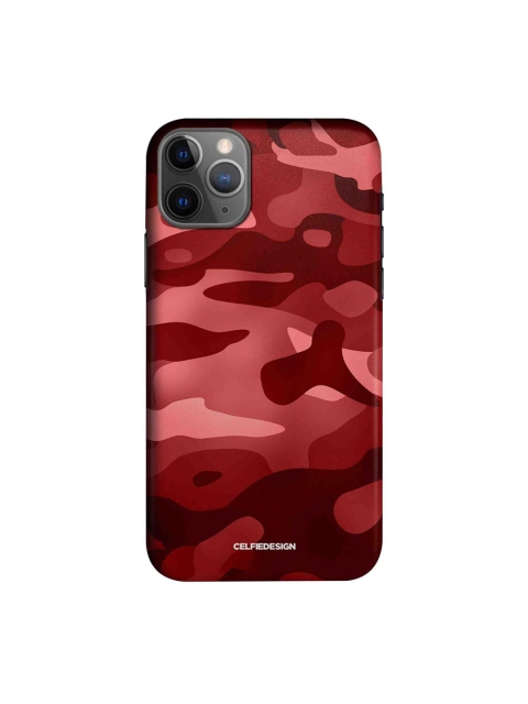 

CelfieDesign Red & Peach Camo Indian iPhone 11 pro Back Case