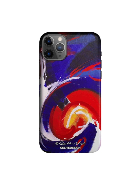 

CelfieDesign Multicoloured Waves Printed iPhone 11 Pro Slim Back Case, Multi