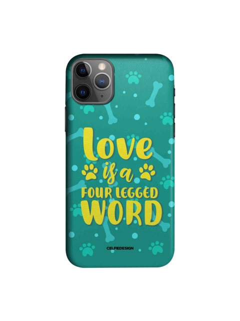 

CelfieDesign Multi-Coloured Love Is A Four Legged Word iPhone 11 pro Back Case