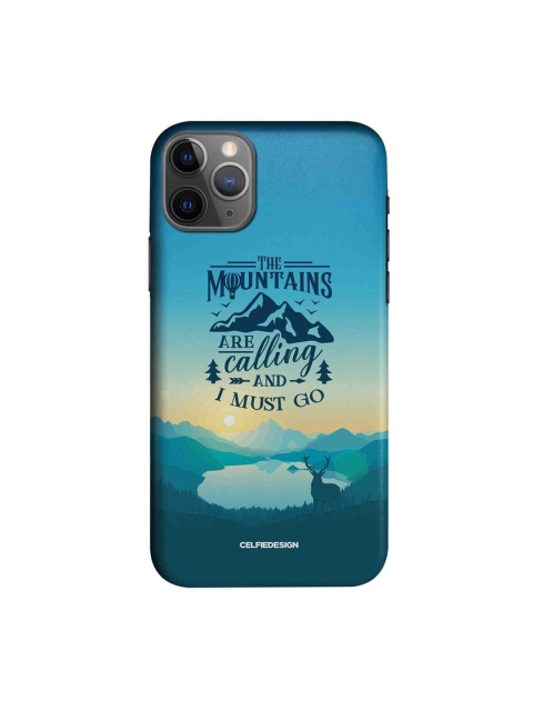 

CelfieDesign Multi-Coloured The Mountains Are Calling iPhone 11 Pro Back Case