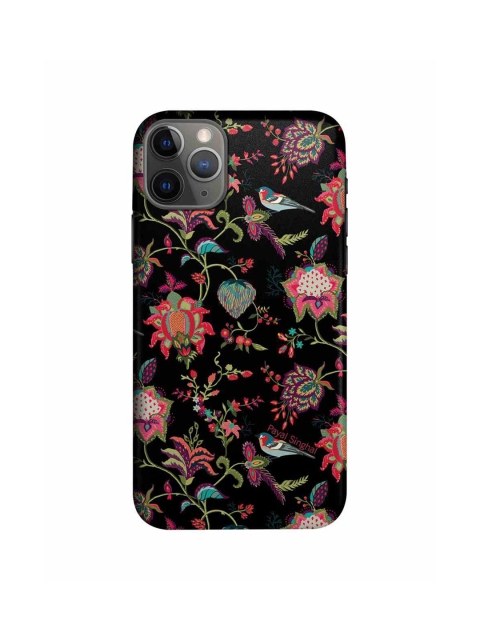 

CelfieDesign Multi-Coloured Payal Singhal Chidiya Black iPhone 11 Pro Back Case