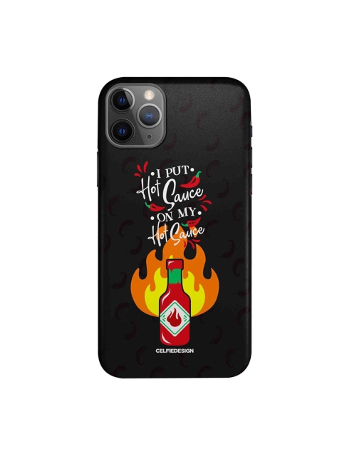 

CelfieDesign Black & Orange Hot Sauce Plastic iPhone 11 Pro Slim Back Case
