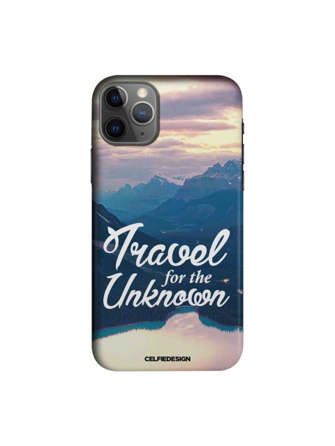 

CelfieDesign Blue & White Travel For The Unknown iPhone 11 Pro Slim Back Case