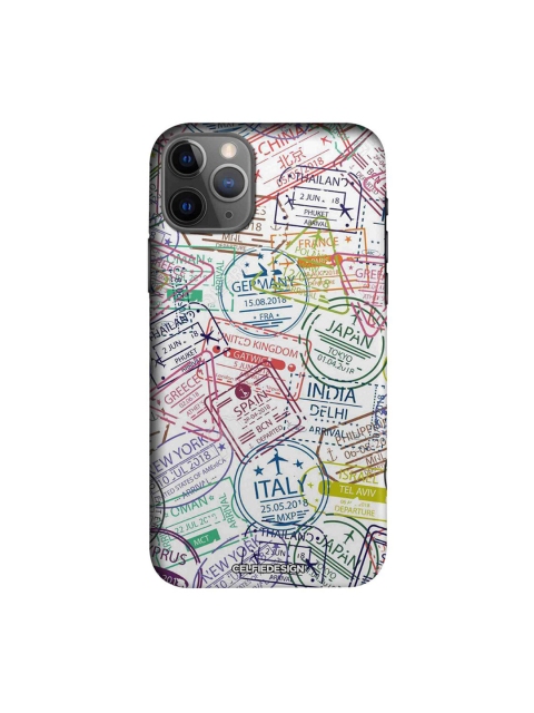 

CelfieDesign Multi-Coloured Immigration Stamps Classic iPhone 11 Pro Back Case