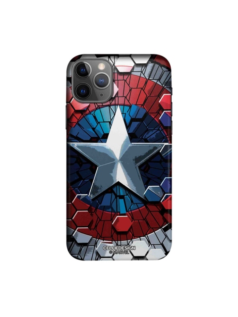 

CelfieDesign Red & Blue Hex Shield iPhone 11 Pro Slim Back Case