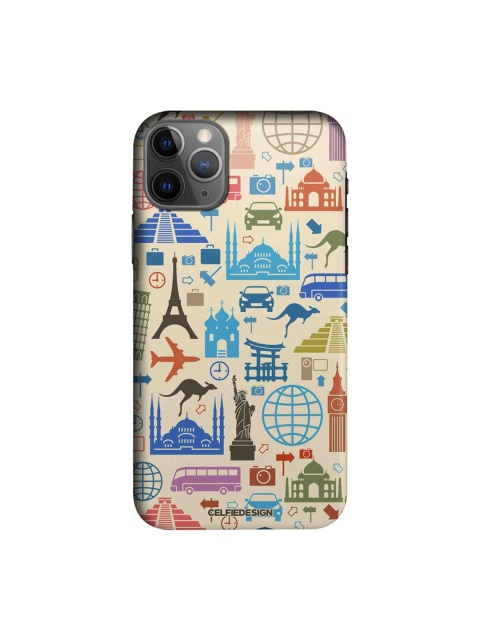 

CelfieDesign Beige & Blue Travel Lover iPhone 11 Pro Slim Back Case
