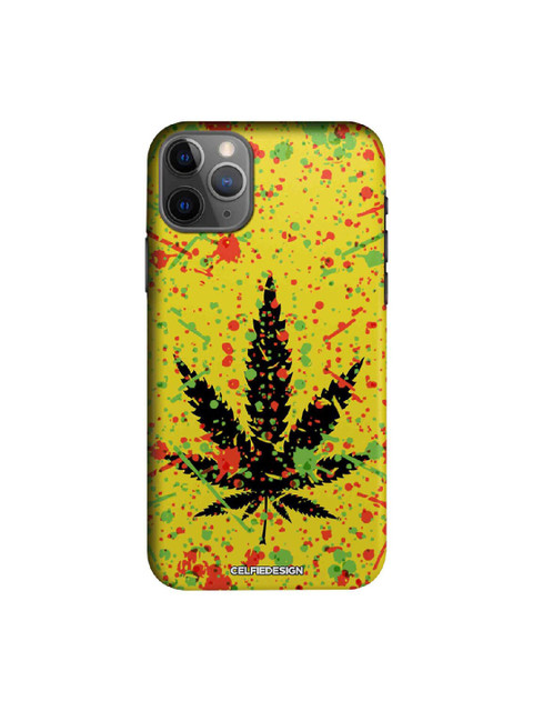 

CelfieDesign Yellow & Black Rasta Splash iPhone 11 Pro Back Case