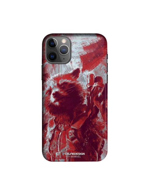 

CelfieDesign Red & Grey Charcoal Art Rocket iPhone 11 Pro Slim Back Case