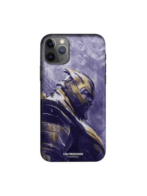 

CelfieDesign Purple & Gold-Toned Thanos suited up iPhone 11 Pro Slim Back Case