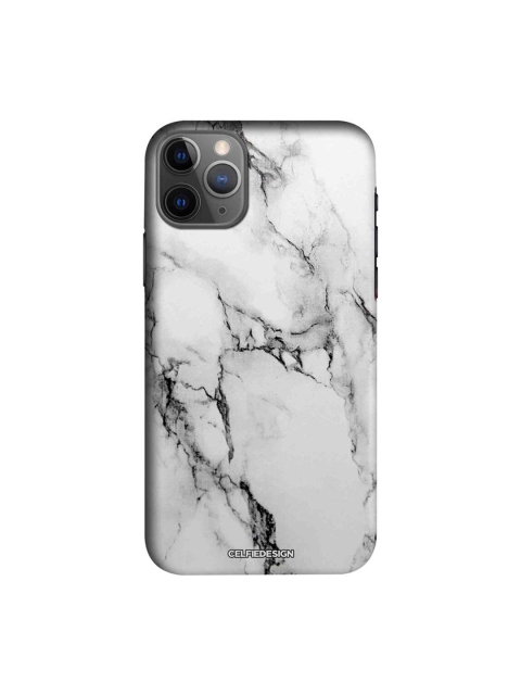 

CelfieDesign White & Black Marble White Luna iPhone 11 Pro Back Case