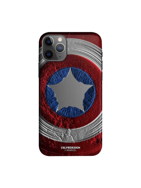 

CelfieDesign Red & Blue Stoned Shield iPhone 11 Pro Slim Back Case