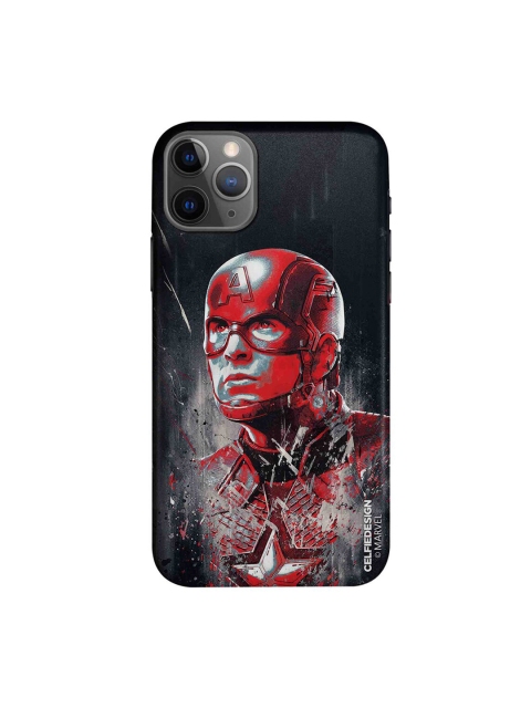 

CelfieDesign Black & Red Charcoal Art Captain America iPhone 11 Pro Slim Back Case