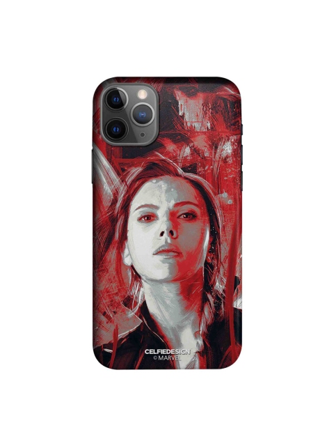 

CelfieDesign Red & Grey Charcoal Art Widow iPhone 11 Pro Slim Back Case
