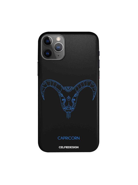 

CelfieDesign Black & Blue Capricorn iPhone 11 Pro Back Case