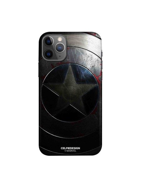 

CelfieDesign Silver & Blue Rusted Captains Shield iPhone 11 Pro Slim Back Case