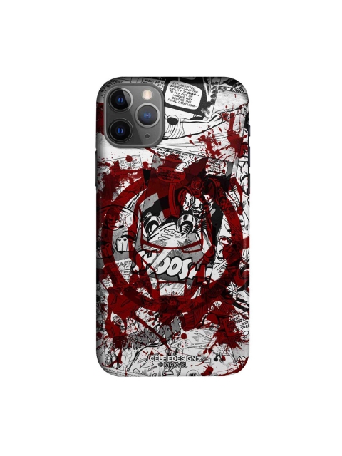

CelfieDesign White & Red Splash Out Ironman iPhone 11 Pro Slim Back Case