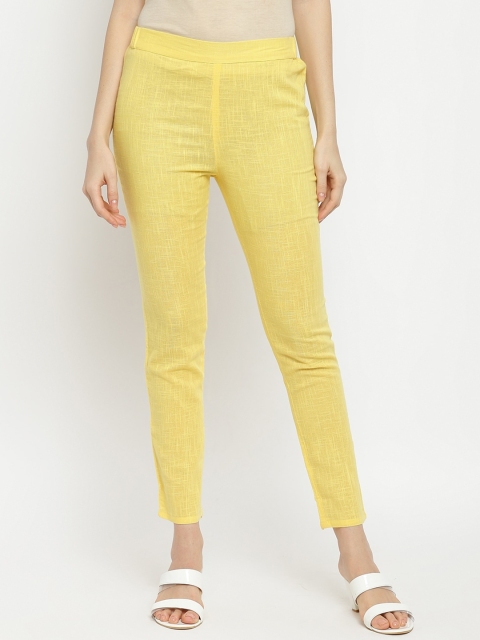 

IMARA Women Yellow Trousers
