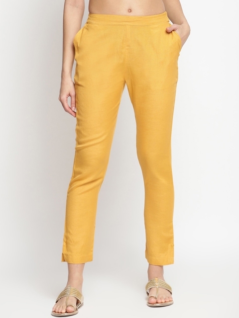 

IMARA Women Yellow Trousers