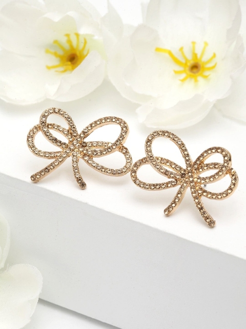 

AVANT-GARDE PARIS Gold-Toned Floral Studs Earrings