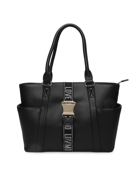 

LOVE MOSCHINO Black Leather Shoulder Bag