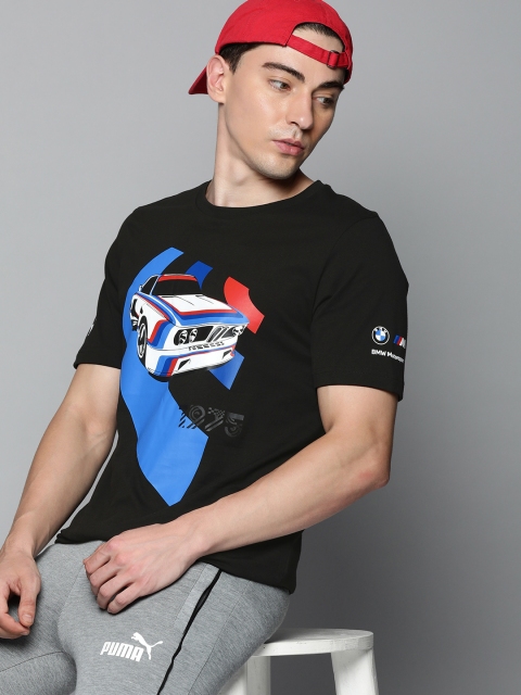 

PUMA Motorsport Men Black Graphical Printed Casual Motorsports T-shirt