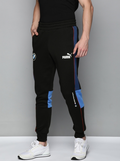 

PUMA Motorsport Men Black & Blue BMW Colourblocked Sustainable Motorsports Joggers