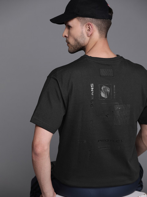 

ADIDASxParley Men Black U PRLY T Organic Cotton Loose Sustainable T-shirt